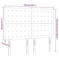 Têtes de lit 4 pcs Vert foncé 72x5x78/88 cm Velours