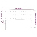 Têtes de lit 2 pcs Vert foncé 72x5x78/88 cm Velours