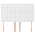 Têtes de lit 4 pcs Blanc 72x5x78/88 cm Similicuir