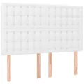 cadre de lit avec matelas Blanc 140x200cm Similicuir