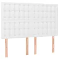 cadre de lit avec matelas Blanc 140x200cm Similicuir