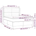 cadre de lit avec matelas Blanc 140x200cm Similicuir