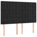 cadre de lit avec matelas Noir 140x200 cm Velours
