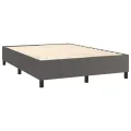 cadre de lit avec matelas Gris 140x200 cm Similicuir