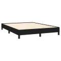 cadre de lit avec matelas Noir 140x200 cm Tissu