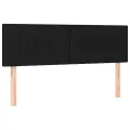 cadre de lit avec matelas Noir 140x200 cm Tissu