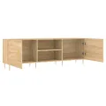 Meuble TV chêne sonoma 150x30x50 cm bois d'ingénierie