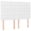 cadre de lit avec matelas Blanc 140x190cm Similicuir
