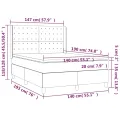 cadre de lit avec matelas Blanc 140x190cm Similicuir