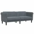 Ensemble de canapés 3 pcs gris foncé velours