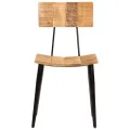 Chaises à dîner 2 pcs 44x40x80 cm Bois de manguier solide