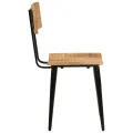 Chaises à dîner 2 pcs 44x40x80 cm Bois de manguier solide