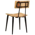 Chaises à dîner 2 pcs 44x40x80 cm Bois de manguier solide