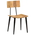 Chaises à dîner 2 pcs 44x40x80 cm Bois de manguier solide