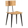 Chaises à dîner 2 pcs 44x40x80 cm Bois de manguier solide