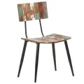 Chaises de salle à manger 2 pcs Bois de récupération solide