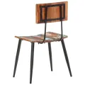 Chaises de salle à manger 2 pcs Bois de récupération solide