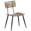 Chaises de salle à manger 2 pcs Bois de récupération solide