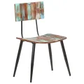 Chaises de salle à manger 2 pcs Bois de récupération solide