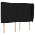 cadre de lit avec matelas Noir 140x200 cm Tissu