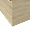 Cadre de lit et tiroirs chêne sonoma 100x200 cm bois ingénierie