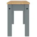Banc à manger Panama gris 105x30x45 cm bois massif de pin