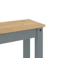 Banc à manger Panama gris 105x30x45 cm bois massif de pin