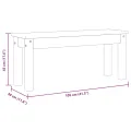 Banc à manger Panama gris 105x30x45 cm bois massif de pin
