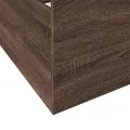 Cadre de lit et tiroirs chêne marron 100x200 cm bois ingénierie