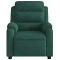 Fauteuil inclinable vert foncé velours