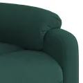 Fauteuil inclinable Vert foncé Velours