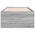 Lit de jour et tiroirs sonoma gris 100x200cm bois d'ingénierie