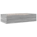 Lit de jour et tiroirs sonoma gris 100x200cm bois d'ingénierie