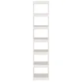 Bibliothèque/Séparateur de pièce Blanc 40x30x199 cm Pin massif