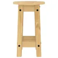 Tabourets de bar lot de 2 bois massif de pin
