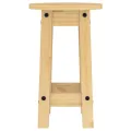 Tabourets de bar lot de 2 bois massif de pin