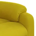 Fauteuil de massage inclinable Jaune Velours