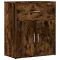 Buffet chêne fumé 60x31x70 cm bois d'ingénierie