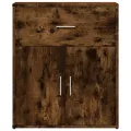 Buffet chêne fumé 60x31x70 cm bois d'ingénierie