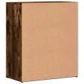 Buffet chêne fumé 60x31x70 cm bois d'ingénierie