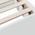 Cadre de lit à tiroirs blanc 160x200cm bois d'ingénierie