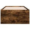 Lit de jour et tiroirs chêne fumé 100x200 cm bois d'ingénierie