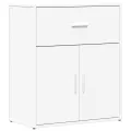 Buffet blanc 60x31x70 cm bois d'ingénierie
