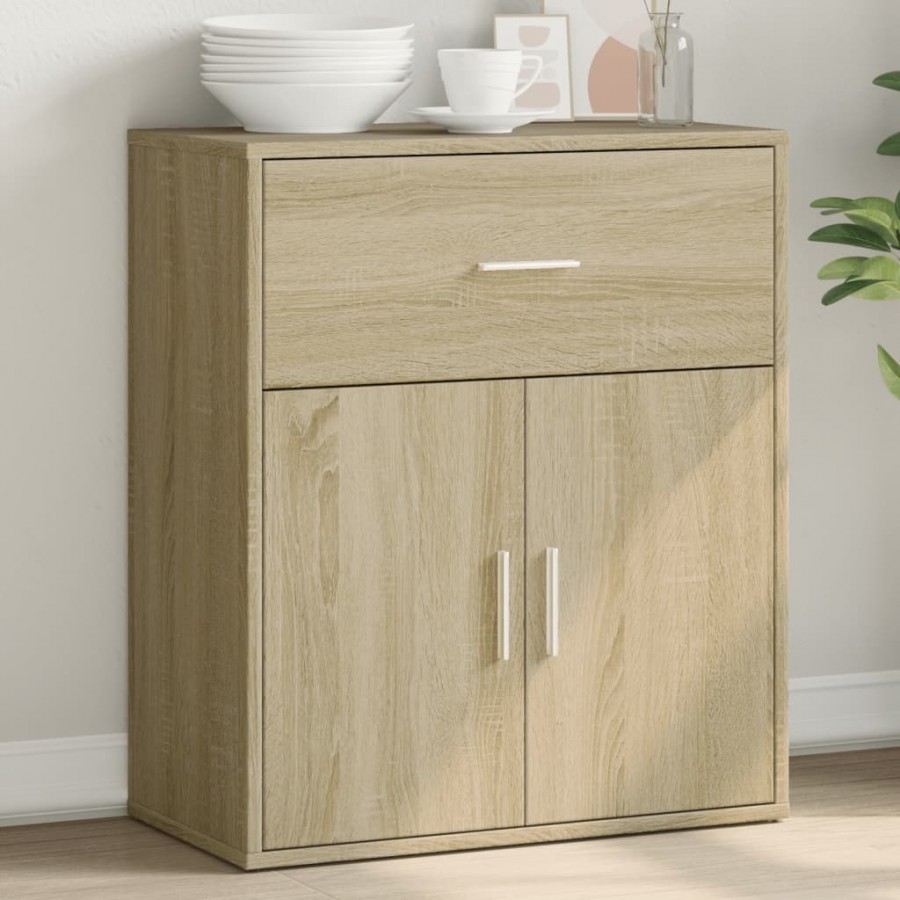 Buffet chêne sonoma 60x31x70 cm bois d'ingénierie