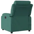 Fauteuil de massage inclinable Vert foncé Tissu
