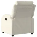 Fauteuil inclinable électrique Crème Velours