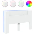 Armoire tête de lit avec LED blanc 160x16,5x103,5 cm