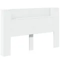 Armoire tête de lit avec LED blanc 160x16,5x103,5 cm
