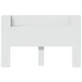 Armoire tête de lit avec LED blanc 160x16,5x103,5 cm