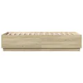 Cadre de lit chêne sonoma 75x190 cm bois d'ingénierie
